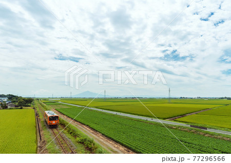 【青森県津軽地方】津軽の水田地帯と疾走する日本最北私鉄津軽鉄道 【青森県津軽地方】津軽の水田地帯と疾走する日本最北私鉄津軽鉄道 77296566