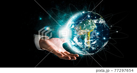 Global network connection covering earth with link of innovative perception Global network connection covering earth with link of innovative perception 77297654