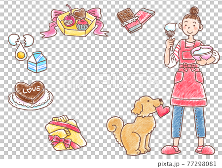 February image_Crayon style 77298081
