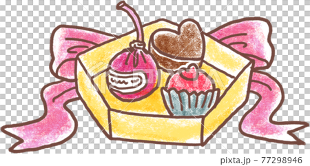 情人節巧克力_蠟筆風格 77298946