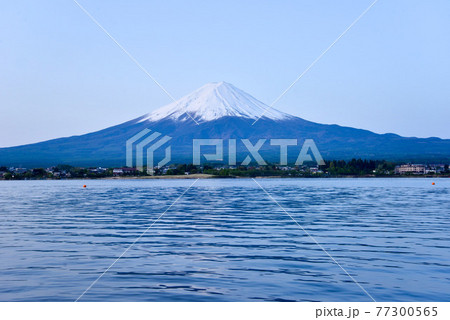 初夏の富士山　河口湖 77300565