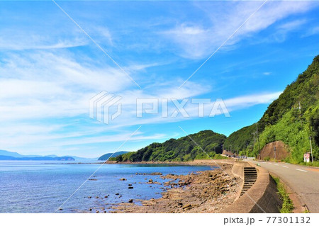 加太海岸夏の風景 加太海岸夏の風景 77301132