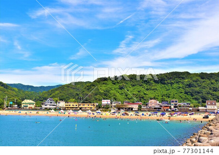 加太海岸夏の風景 加太海岸夏の風景 77301144