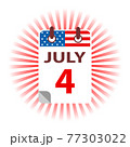 4 July Independence day in USA Vector Illustration 77303022