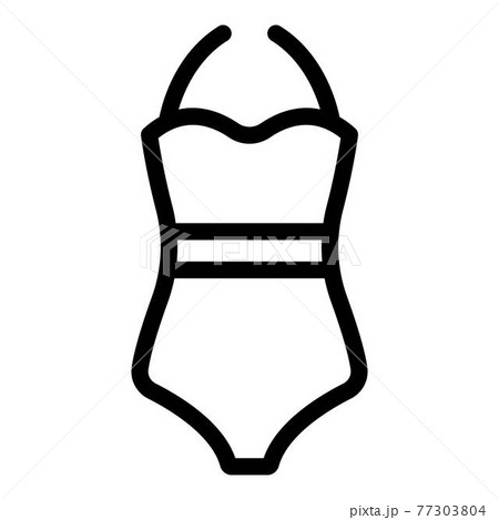 Hot swimsuit icon, outline style 77303804