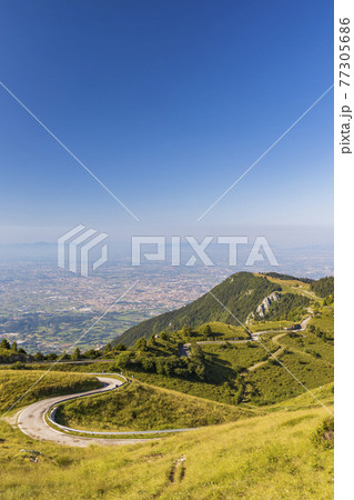 summer landscape near Monte Grappa, Northern Italy 77305686