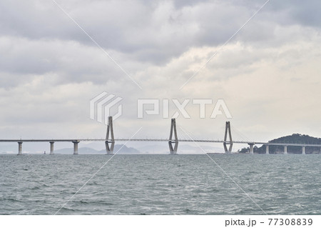 海 ビーチ 桟橋 77308839