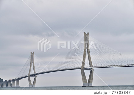 海 ビーチ 桟橋 77308847