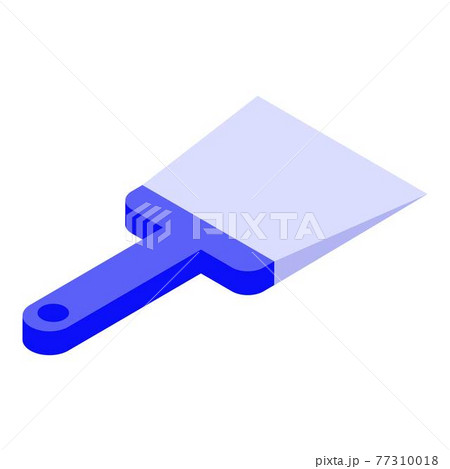 Putty knife icon, isometric style 77310018
