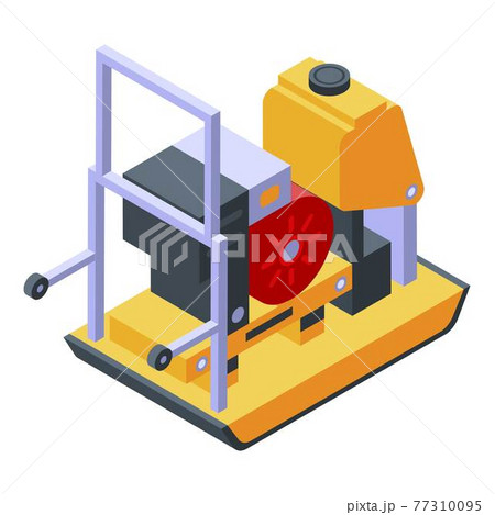 Gasoline generator icon, isometric style 77310095