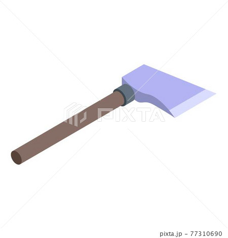Carpenter axe icon, isometric style Carpenter axe icon, isometric style 77310690