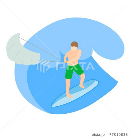Summer hobby icon, isometric style Summer hobby icon, isometric style 77310838