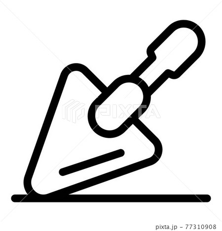 Trowel icon, outline style Trowel icon, outline style 77310908