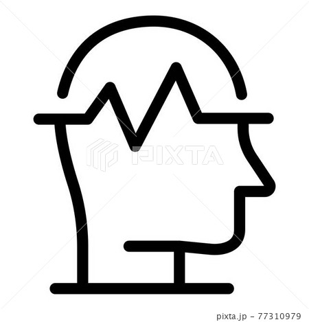 Negative emotions icon, outline style Negative emotions icon, outline style 77310979
