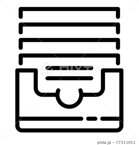 Office folders icon, outline style 77311051