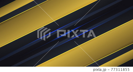 Dark gray abstract background with yellow and blue light lines. Dark gray abstract background with yellow and blue light lines. 77311855