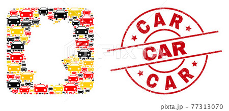 Car Distress Stamp and German Map Subtraction Collage of Car Icons in German Flag Colors Car Distress Stamp and German Map Subtraction Collage of Car Icons in German Flag Colors 77313070