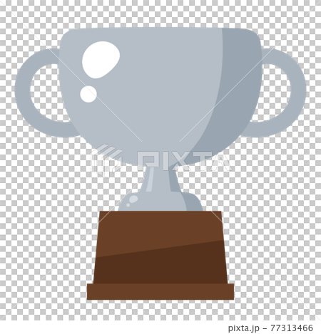 Cute trophy illustration_silver 77313466