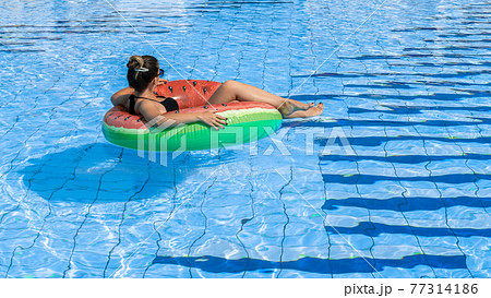 rubber ring swimming
