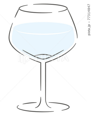 ワイングラスのイラスト 77314847