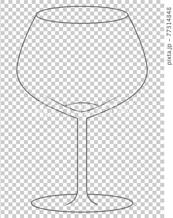 ワイングラスのイラスト ワイングラスのイラスト 77314848