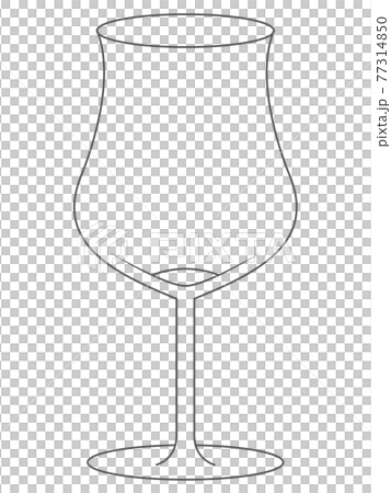 ワイングラスのイラスト 77314850