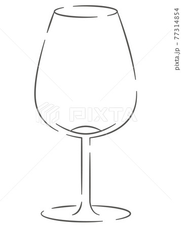 ワイングラスのイラスト 77314854