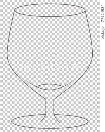 Illustration of a wine glass - Stock Illustration [77314924] - PIXTA