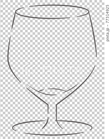 Illustration of a wine glass - Stock Illustration [77314925] - PIXTA