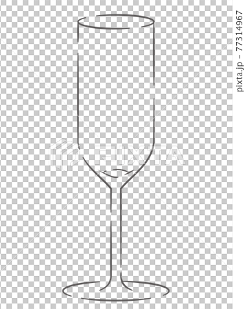 一個酒杯的插圖 77314967