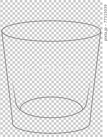 Illustration of a glass cup Illustration of a glass cup 77315039
