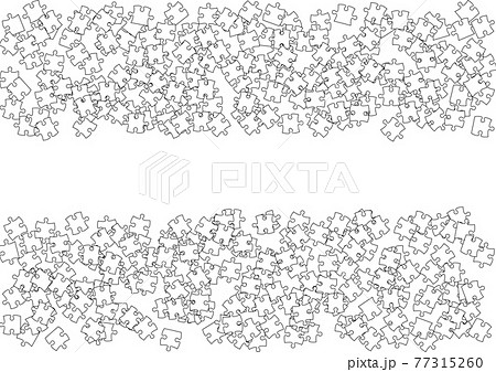 パズルのフレーム背景素材 パズルのフレーム背景素材 77315260