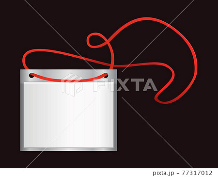 Blank identification badge. Plastic name holder, pass identification badging. Card, personal office tag or empty badge on lanyard realistic template Blank identification badge. Plastic name holder, pass identification badging. Card, personal office tag or empty badge on lanyard realistic template 77317012