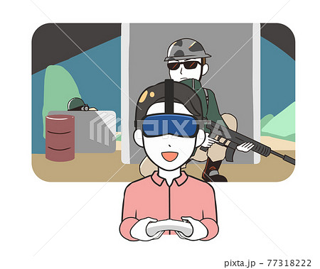 VRゲーム サバイバル系 男性 VRゲーム サバイバル系 男性 77318222