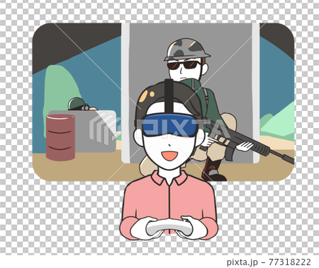 VRゲーム サバイバル系 男性 VRゲーム サバイバル系 男性 77318222