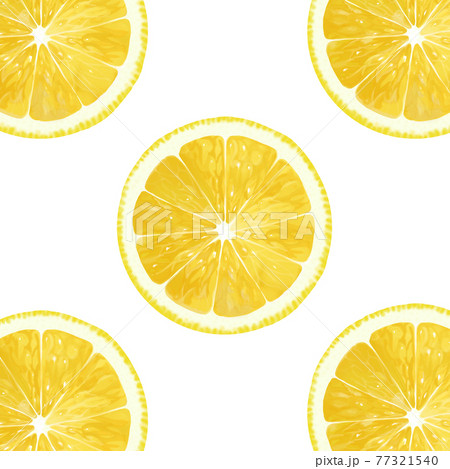 レモン 輪切り イラストのイラスト素材