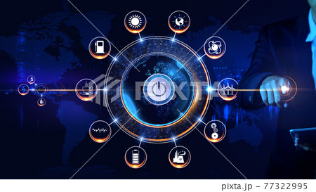 Energy Icon Rotating wheel Concept Rotating...のイラスト素材 [77322995] - PIXTA