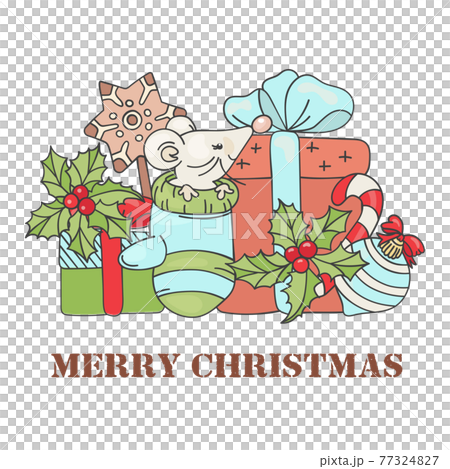 MOUSE CHRISTMAS New Year Cute Animal Cartoon Winter Holiday Clip Art Vector Illustration Set For Print MOUSE CHRISTMAS New Year Cute Animal Cartoon Winter Holiday Clip Art Vector Illustration Set For Print 77324827