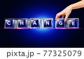 Change letter written on glass cube 77325079