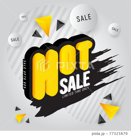 hot sale template discount  Vector illustration 77325670