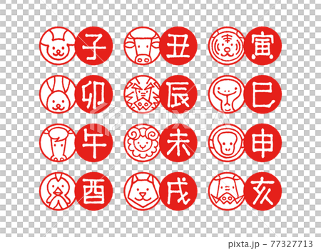 Zodiac icons and letters Zodiac icons and letters 77327713