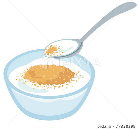 きな粉をかけたヨーグルト きな粉をかけたヨーグルト 77328399