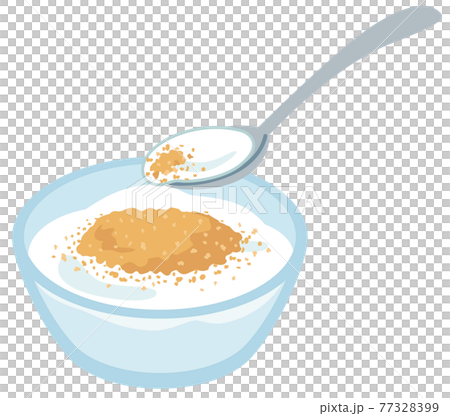 きな粉をかけたヨーグルト きな粉をかけたヨーグルト 77328399