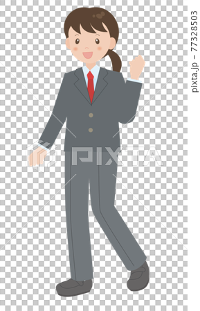 ジェンダーレス制服の女子学生 ジェンダーレス制服の女子学生 77328503