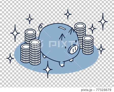 Piggy bank and coin isometric illustration - Stock Illustration ...