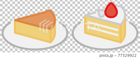 Cheesecake and strawberry cake Cheesecake and strawberry cake 77329922