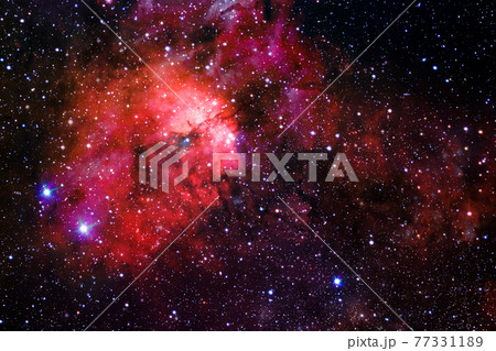 Outer space art. Starfield. Elements of this image furnished by NASA. 77331189