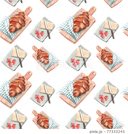 Spring cottagecore pattern watercolor Spring cottagecore pattern watercolor 77333243