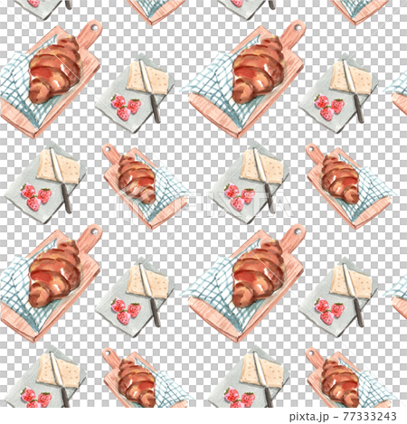 Spring cottagecore pattern watercolor Spring cottagecore pattern watercolor 77333243