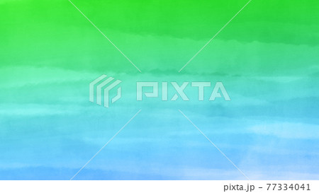 黄緑、水色の手描き水彩背景素材 黄緑、水色の手描き水彩背景素材 77334041